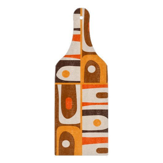 Modernes Abstraktes Piquet-70er-Muster aus dem Mit Schneidebrett (Vorderseite)