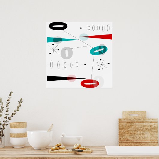 Modernes Abstraktes Poster #40 aus dem Mittelalter (Küche)