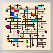 Modernes Abstraktes Poster #49 aus dem Mittelalter (Vorne)