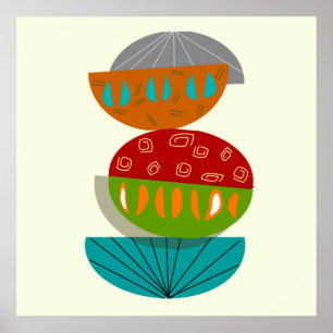 Modernes Abstraktes Poster #54 aus dem Mittelalter