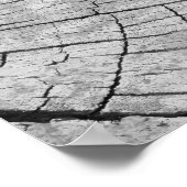 Modernes Abstraktes Poster aus Gold und Grau (Ecke)