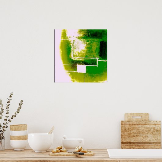 Modernes Abstraktes Poster Original Modern Art Pri (Küche)