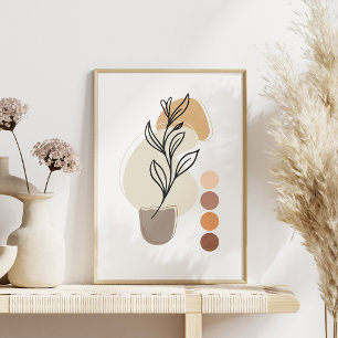 Modernes Abstraktes Poster, zeitgenössisch, elegan Poster