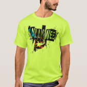 Modernes Abstraktes Pumpkin Lächeln Graphic Tee Sh (Vorderseite)
