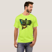 Modernes Abstraktes Pumpkin Lächeln Graphic Tee Sh (Vorne ganz)
