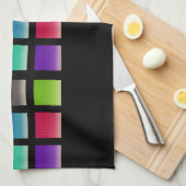 Modernes abstraktes Quadrat-Muster Handtuch (Viertel Falte)