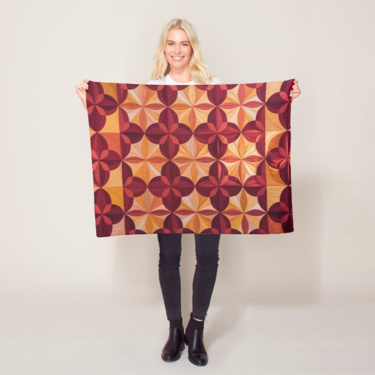 Modernes Abstraktes Quilt, Fleece Blanket-Verriege (Beispiel)