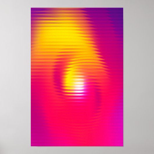 Modernes, Abstraktes Ribbed-Glas с olle Gradienten Poster (Vorne)