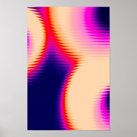 Modernes, Abstraktes Ribbed-Glas с olle Gradienten Poster (Vorne)