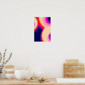 Modernes, Abstraktes Ribbed-Glas с olle Gradienten Poster (Küche)