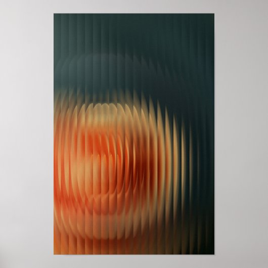 Modernes, Abstraktes Ribbed-Glas с olle Gradienten Poster (Vorne)