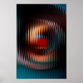 Modernes, Abstraktes Ribbed-Glas с olle Gradienten Poster (Vorne)