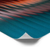 Modernes, Abstraktes Ribbed-Glas с olle Gradienten Poster (Ecke)