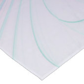 Modernes Abstraktes Rosa Blau Türkisches Fraktal K Tischdecke (Schrägansicht)