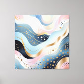 Modernes, abstraktes, rosa Entenmuster Leinwanddruck (Vorderseite)