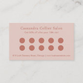 Modernes Abstraktes Rosa und Gold Treuekarte (Rückseite)