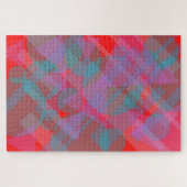 Modernes Abstraktes Rot 002 Puzzle (Horizontal)