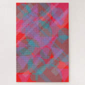 Modernes Abstraktes Rot 002 Puzzle (Vertikal)