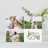 Modernes abstraktes Rot Weihnachten (Stehend Vorderseite)