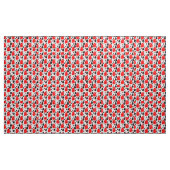 Modernes, Abstraktes, rotes Leaf-Oberflächenmuster Stoff (Yard (91,4 cm))