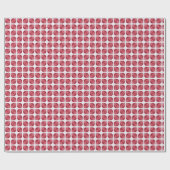 Modernes Abstraktes rotes Muster Geschenkpapier (Flach)