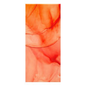 Modernes Abstraktes Rotes Orange Elegantes Werbekarte (Hinten)