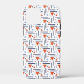 Modernes Abstraktes rotes und blaues geometrisches Case-Mate iPhone Hülle (Rückseite)