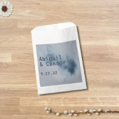 Modernes Abstraktes Schieferblau, graue Farbe Wass Geschenktütchen