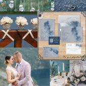 Modernes Abstraktes Schieferblau, graue Farbe Wass Runder Aufkleber