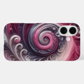 Modernes, Abstraktes, schlichtes Rosa und Lila Case-Mate iPhone Hülle (Rückseite (Horizontal))
