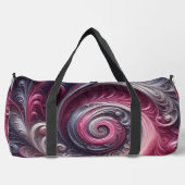 Modernes, Abstraktes, schlichtes Rosa und Lila Duffle Bag (Vorderseite)