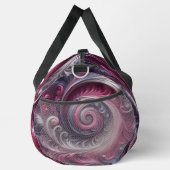 Modernes, Abstraktes, schlichtes Rosa und Lila Duffle Bag (Rechts)