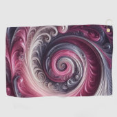 Modernes, Abstraktes, schlichtes Rosa und Lila Golfhandtuch (Horizontal)