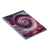 Modernes, Abstraktes, schlichtes Rosa und Lila Notizblock (Rechte Seite)