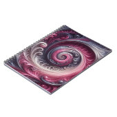 Modernes, Abstraktes, schlichtes Rosa und Lila Notizblock (Linke Seite)