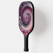 Modernes, Abstraktes, schlichtes Rosa und Lila Pickleball Schläger (Links)