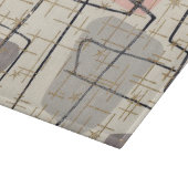 Modernes Abstraktes Schneidebrett aus dem Mittelal (Ecke)