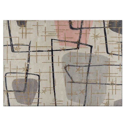 Modernes Abstraktes Schneidebrett aus dem Mittelal (Vorderseite)