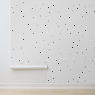 Modernes Abstraktes Schwarz-Dot-Muster Tapete