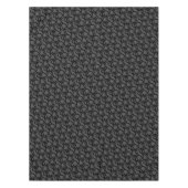 Modernes Abstraktes Schwarz-Grau-Muster Tischdecke (Vorderseite)