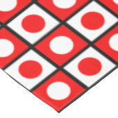 Modernes Abstraktes Schwarz-Weiß-Tablett Tischdecke (Schrägansicht)