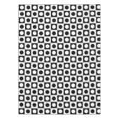 Modernes Abstraktes Schwarz/Weiß Tischdecke (Vorderseite)