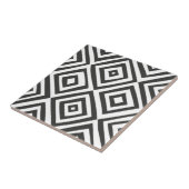 Modernes Abstraktes Schwarz-weißes Formdreieck-Mus Fliese (Seite)