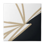 Modernes Abstraktes Schwarz-weißes Gold Fliese<br><div class="desc">Diese abstrakte Keramik ist einfach und elegant, in Schwarz, Weiß und Gold gehalten und eignet sich hervorragend, um jedem Raum eine Touch der Eleganz zu verleihen. Das minimalistische Design zeichnet sich durch ein modernes abstraktes Schwarz-Weiß-Muster mit Goldakzenten aus. Nutzen Sie es als dekorativen Akzent in Ihrer Küche, im Bad oder...</div>
