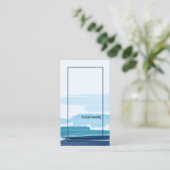 Modernes Abstraktes Schwarzes Licht Visitenkarte (Stehend Vorderseite)