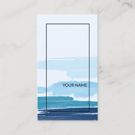 Modernes Abstraktes Schwarzes Licht Visitenkarte (Vorderseite)