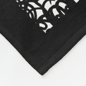 Modernes abstraktes Schwarzweiß Fleecedecke (Ecke)