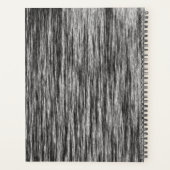 Modernes abstraktes Schwarzweißmuster Planer (Rückseite)