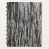 Modernes abstraktes Schwarzweißmuster Planer (Vorderseite)