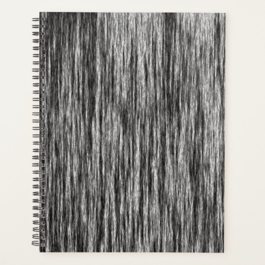 Modernes abstraktes Schwarzweißmuster Planer (Vorderseite)